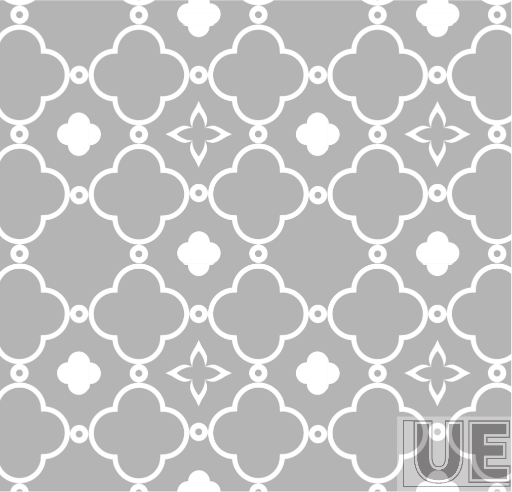 Geometric four-leaf clover