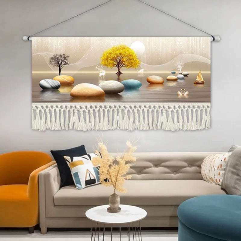 YOH Tapestry, living room sofa, background wall, hanging cloth, bedroom headboard decoration, hanging painting, dining room wall