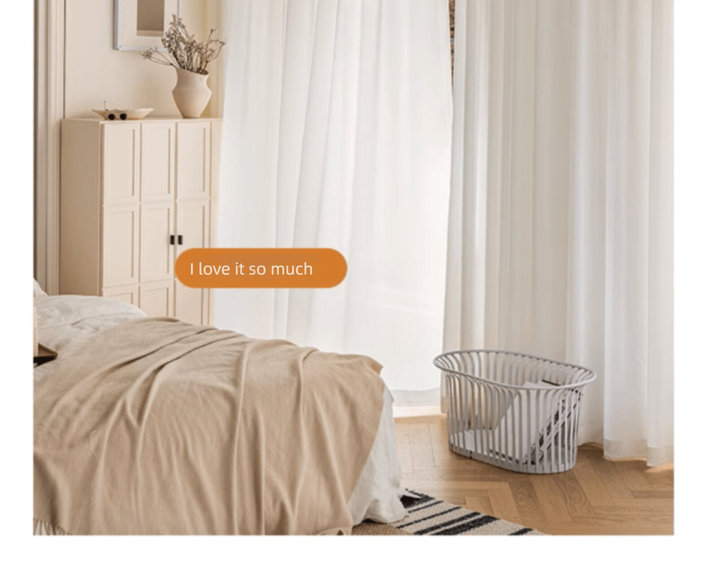 YOH White Curtains Sheer - Linen Texture Sheer Window Covering, Light & Airy Translucent Panels for Bedroom Living Room Patio Glass Door, 52 inch Width x 95 inch Length, Set of 2