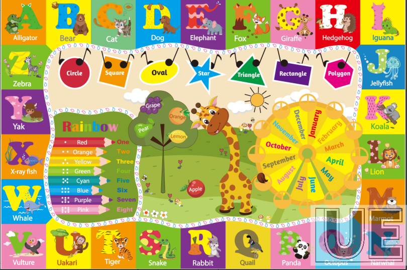 Giraffes and Ferris wheels