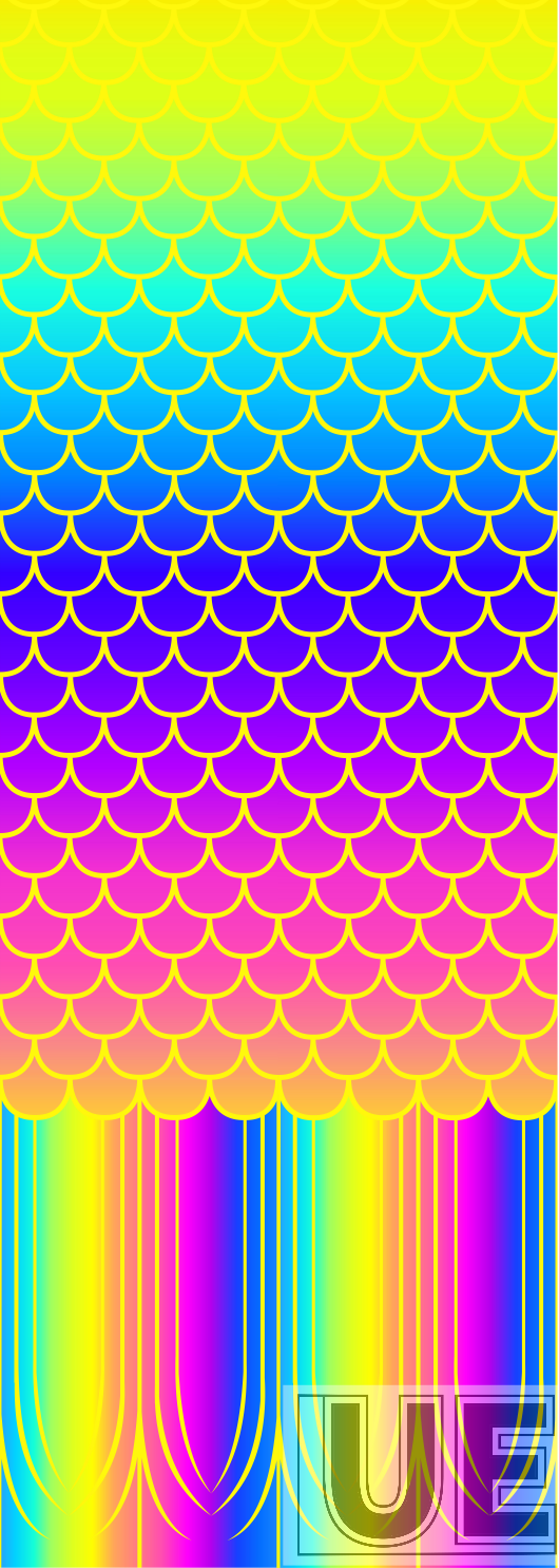 Colorful fish scales
