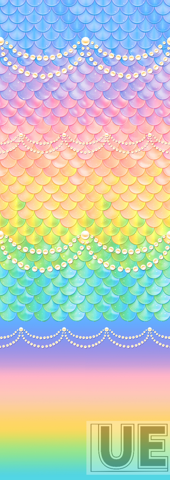 Rainbow fish scales