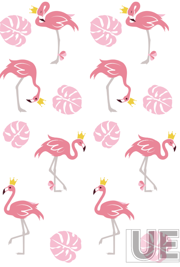 Flamingo with crown
