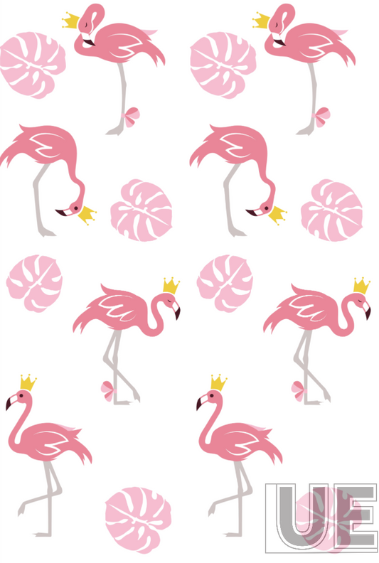 Flamingo with crown