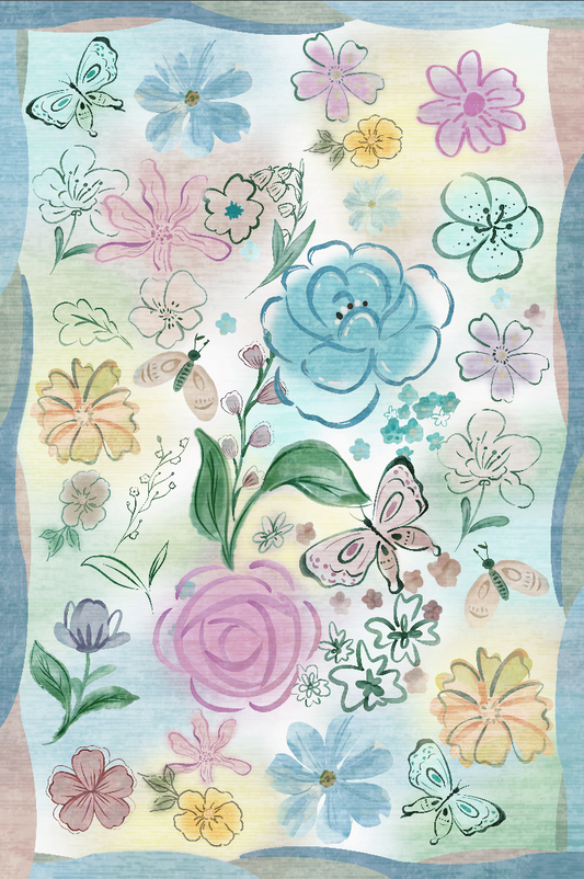Dancing with Flowers and Butterflies