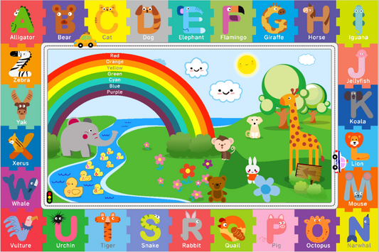 Rainbow Alphabet Zoo