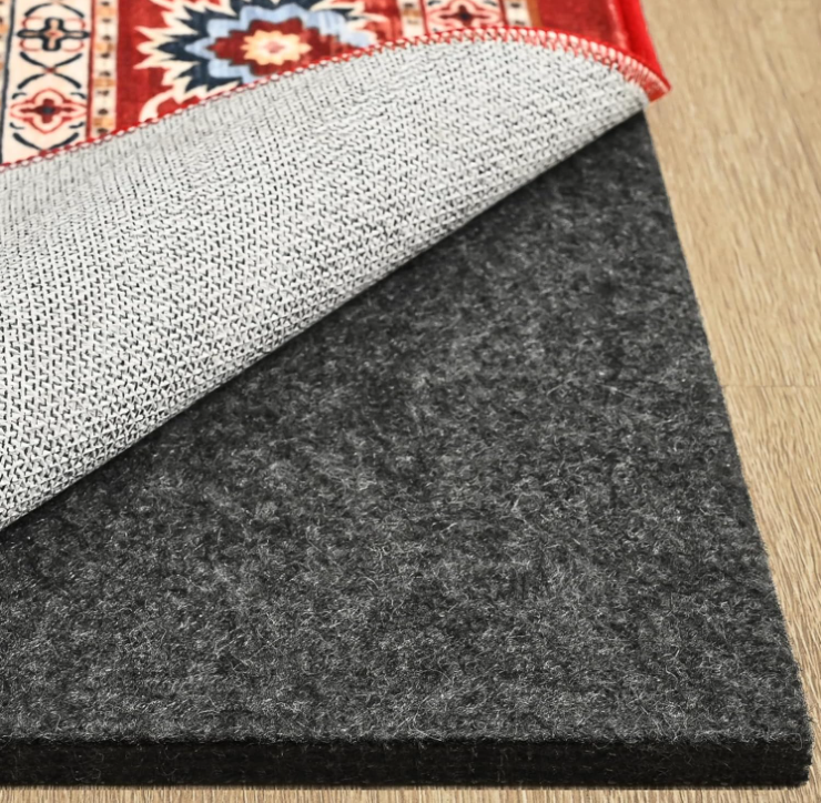 Vasofe Non Slip Rug Pad 1/4 inch Thick Felt and Silicone Backing, Dual Surface Cushion Rug Gripper for Hardwood Floors, Carpet Liner Keep Rugs in Place, Anti Skid Mat for Under Area Rug