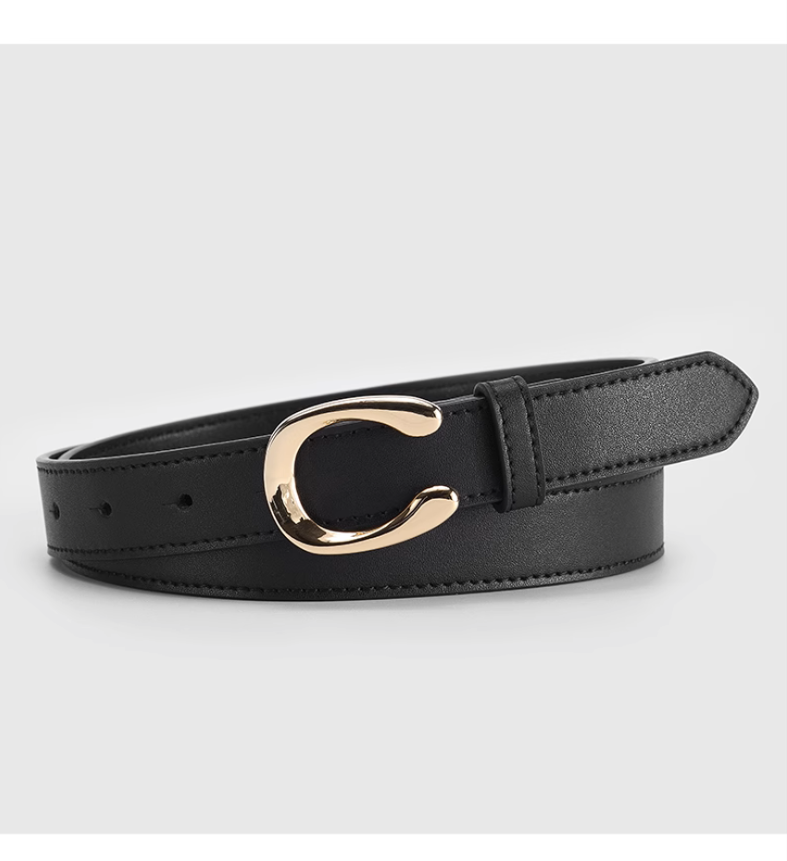 ST. BRIDGE Men's Genuine Leather Dress Belt, Handmade, 100% Cow Leather, Fashion & Classic Designs for Work Business and Casual