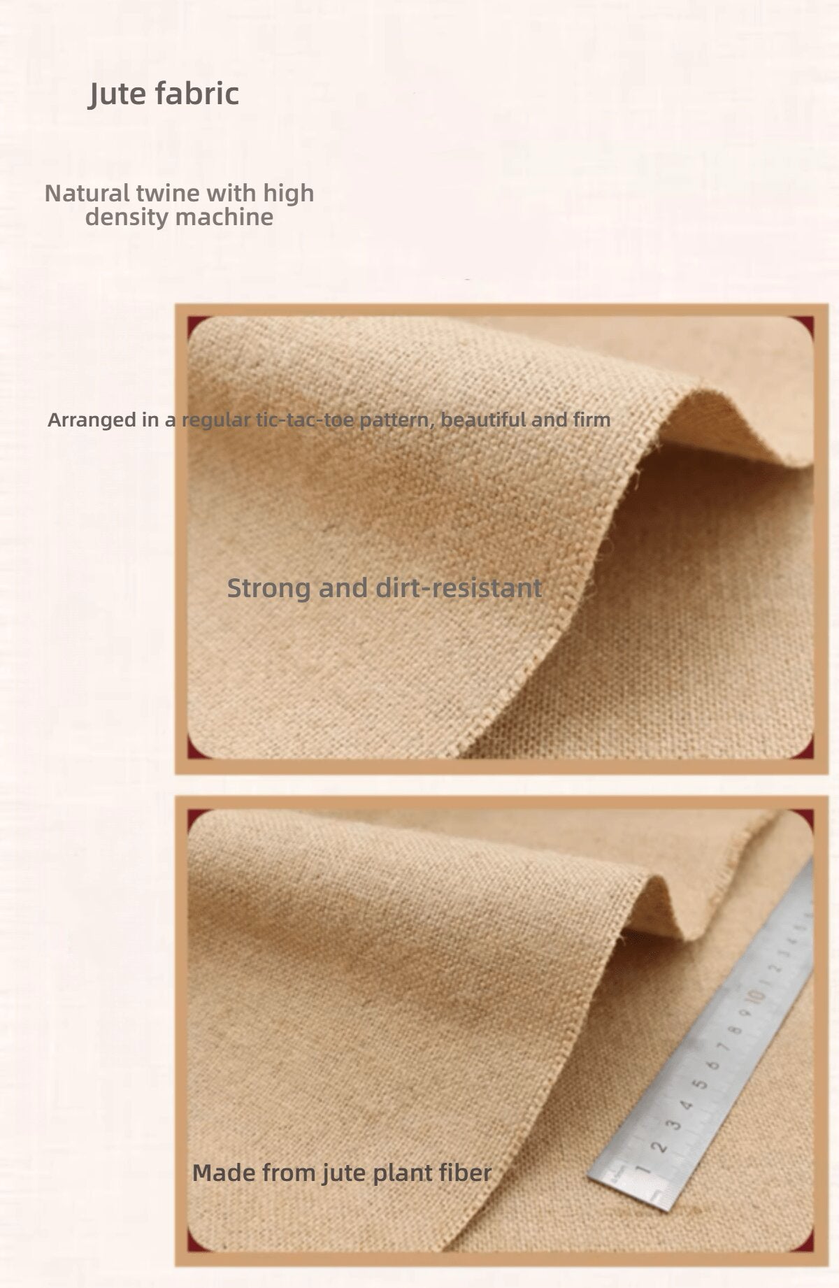 Foxmas Multipurpose Natural Burlap Fabric - for Decorations, Crafts, Home, Weddings, Table Linens, Landscaping, Plants & Tree Covering and More