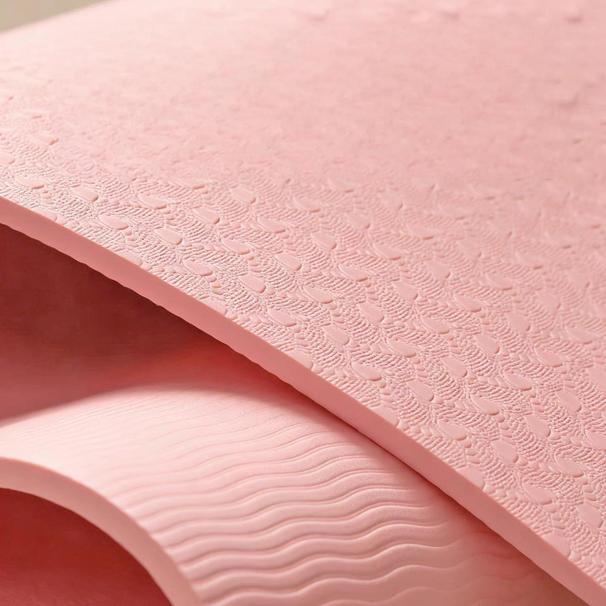 Quenlife  Cute Pink Rabbit Printed TPE Yoga Mat 90×60cm, 6mm Thick Double Sided Non Slip Exercise Mat, Eco Friendly Dance Mat for Kids, Girls, Home Workout, Ballet & Stretching