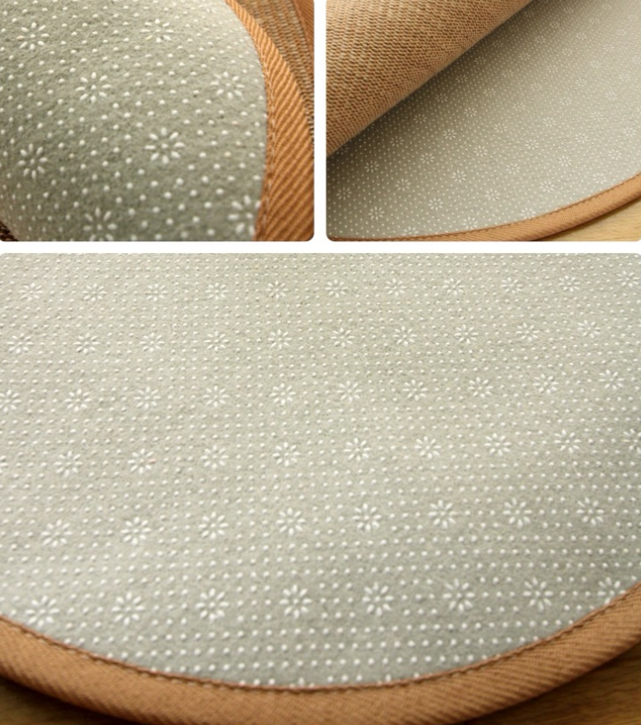 DETUM  Round Jute Cat Scratcher Mat, Non-Slip Natural Woven Jute Cat Scratch Pad, Durable Cat Nail Grinding Mat for Indoor Cats, Furniture Protection Cat Scratching Rug