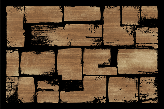 Black gold square brick