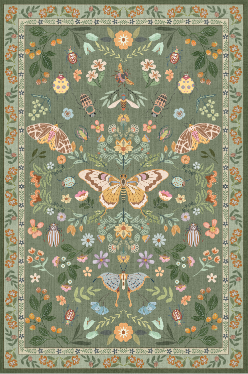 Colorful butterflies fluttering in the air