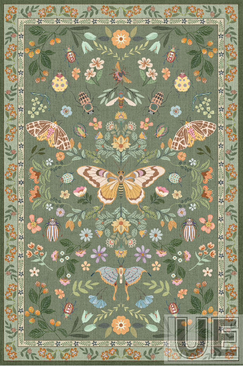 Colorful butterflies fluttering in the air