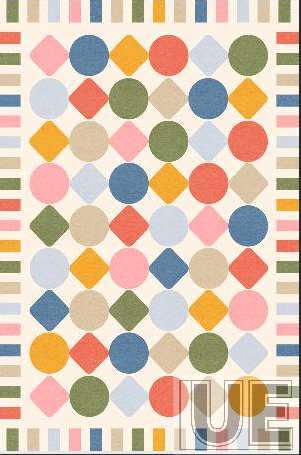 Colorful diamond pattern