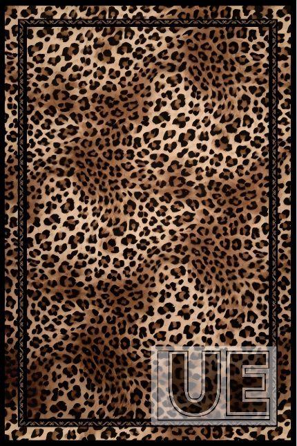 Deep brown leopard print