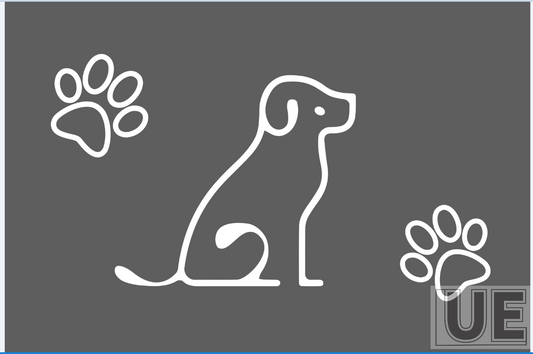 Outline of the dog