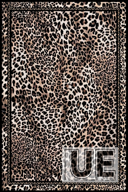 Grey Brown Retro Leopard