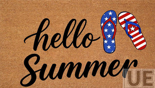Star slippers hello summer