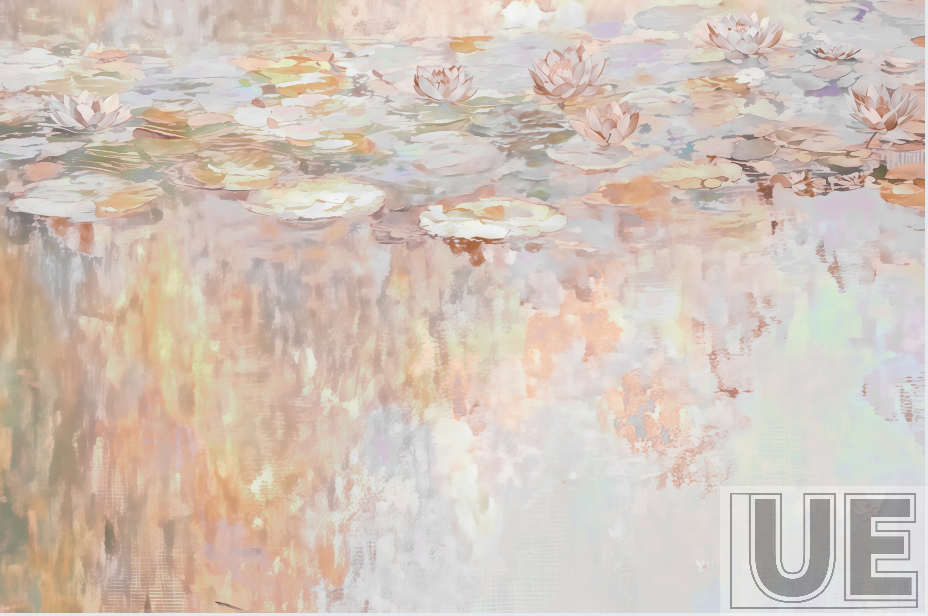 The beautiful scenery of the lotus pond