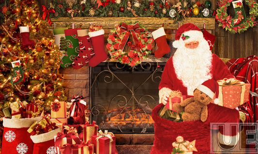 Fireplace Santa