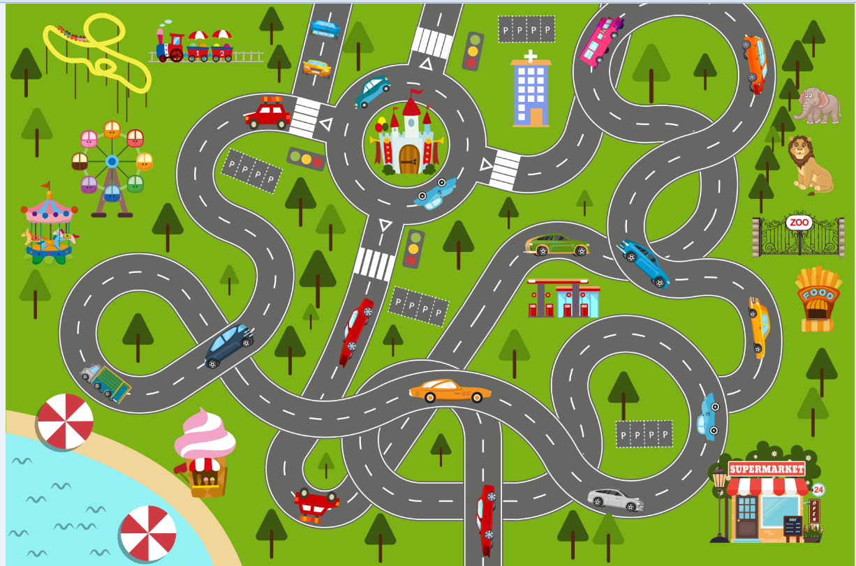 Cartoon road games